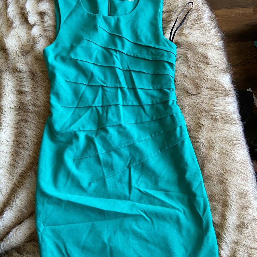 NWOT Calvin Klein Aqua Dress